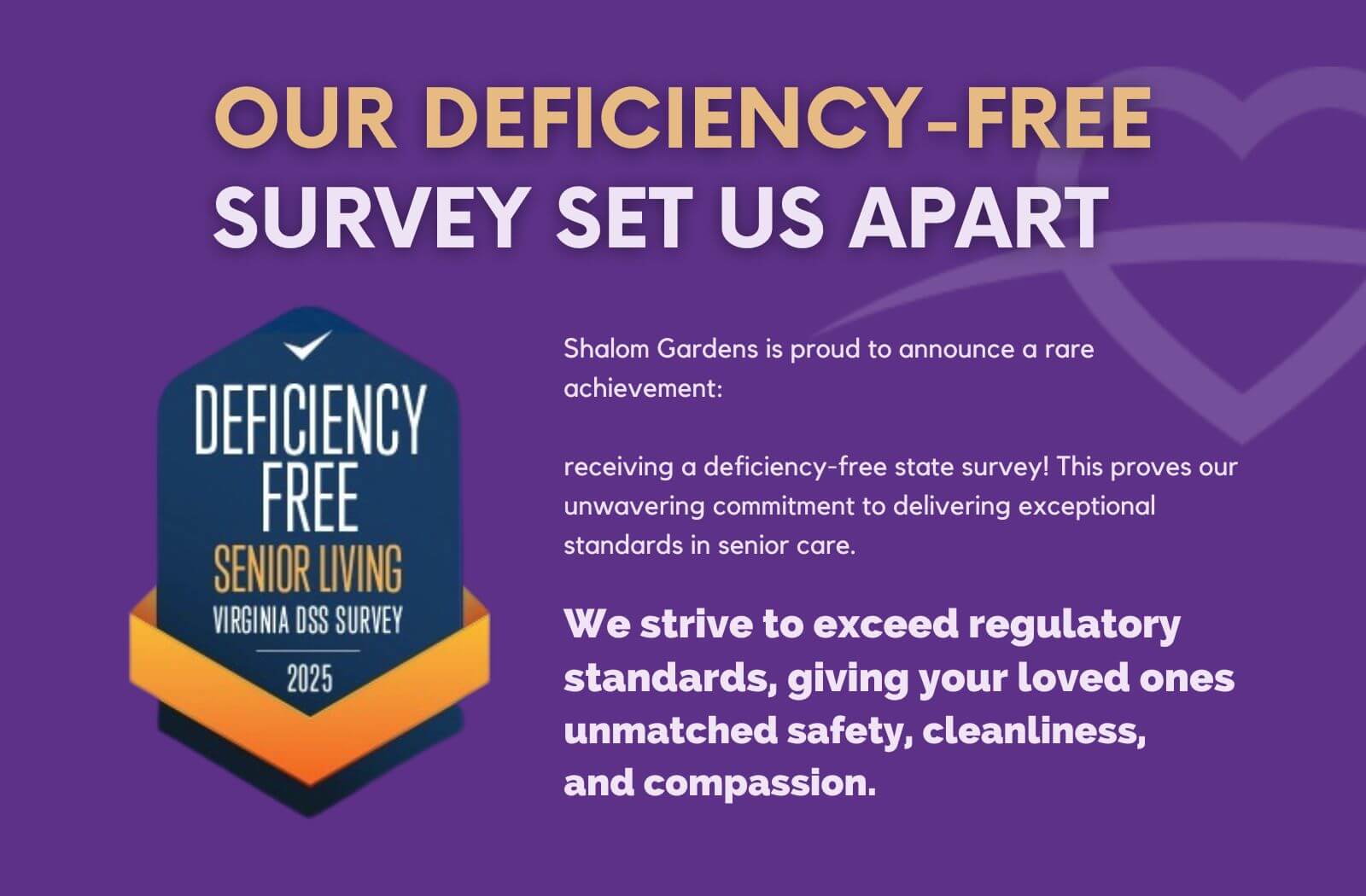 Image that explains deficiency-free survey